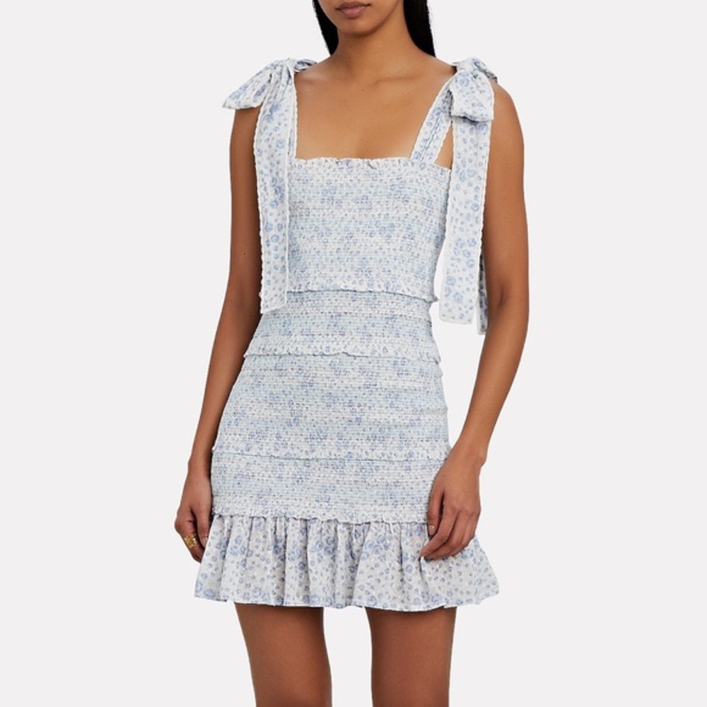 LoveShackFancy belle dress floral mini